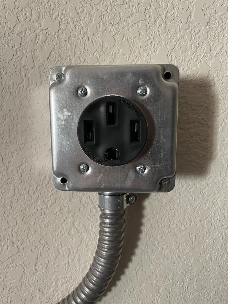 NEMA 14-50 outlet installed for Smart Home Electrical in Oakland